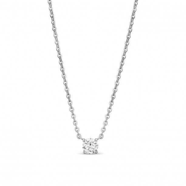 Collier acier, zircon - ZW-P06-16 - Arz Steel