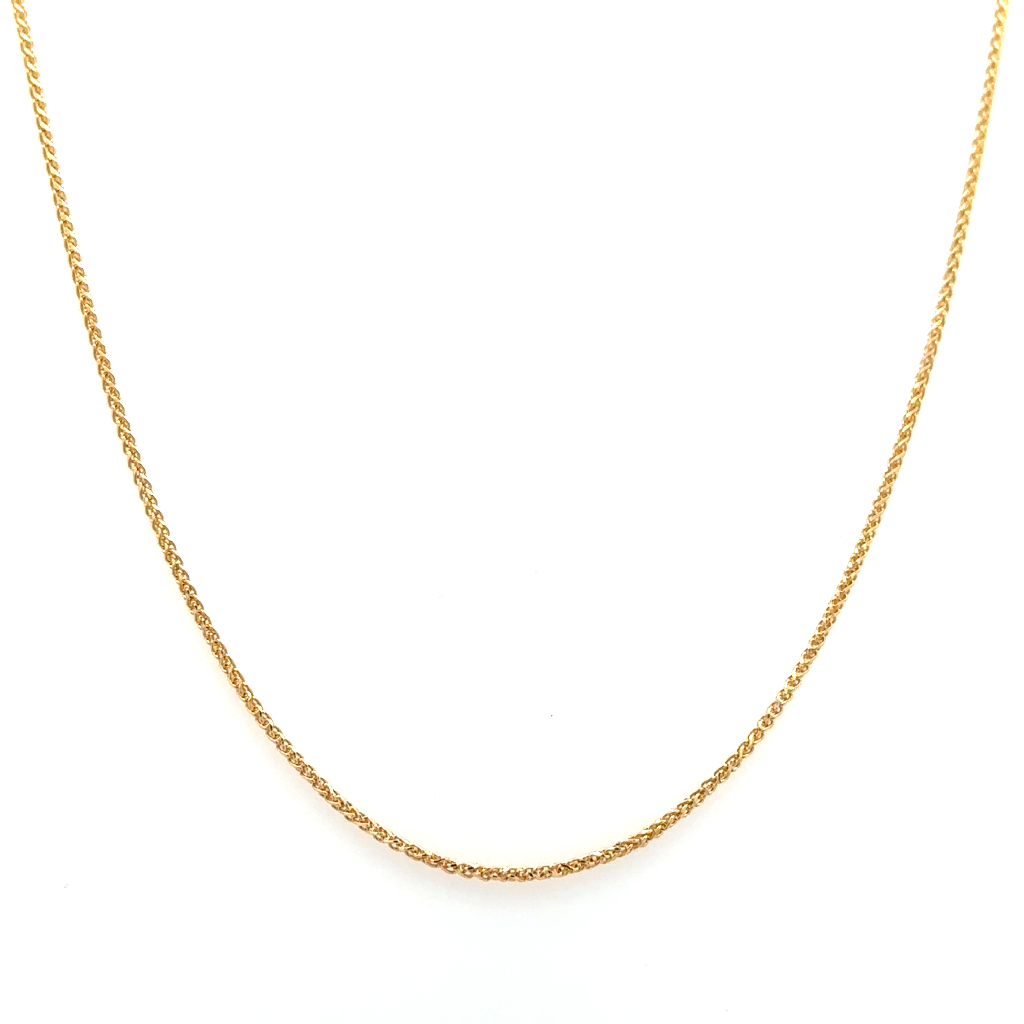 Chaîne blé, or jaune 10 carats Chaîne blé, or jaune 10 carats