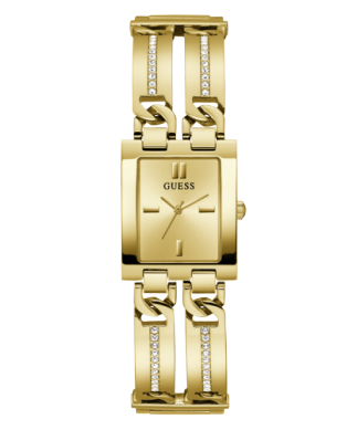 Gold watch with crystals sale