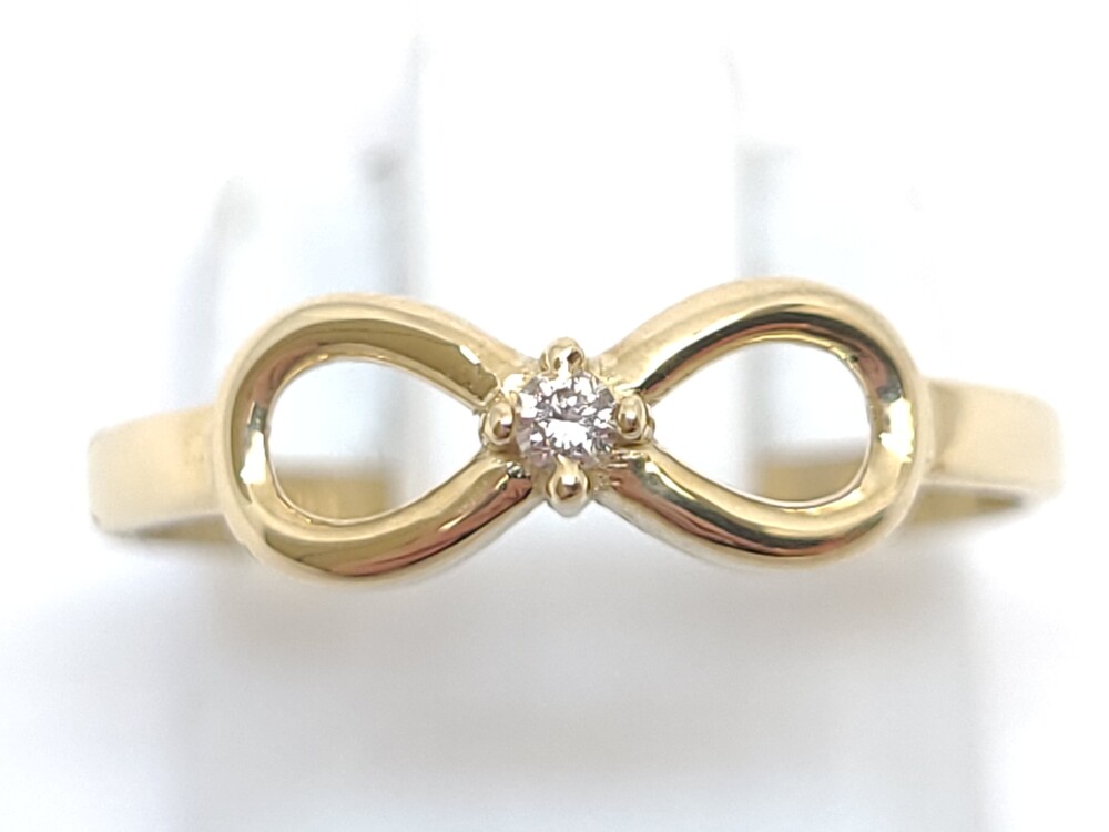 Bague infini or jaune 2 pts dia tot Bague infini or jaune 2 pts dia tot
