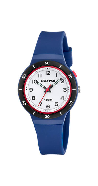 Montre silicone bleu et noir - K5848-5 - Calypso Watches