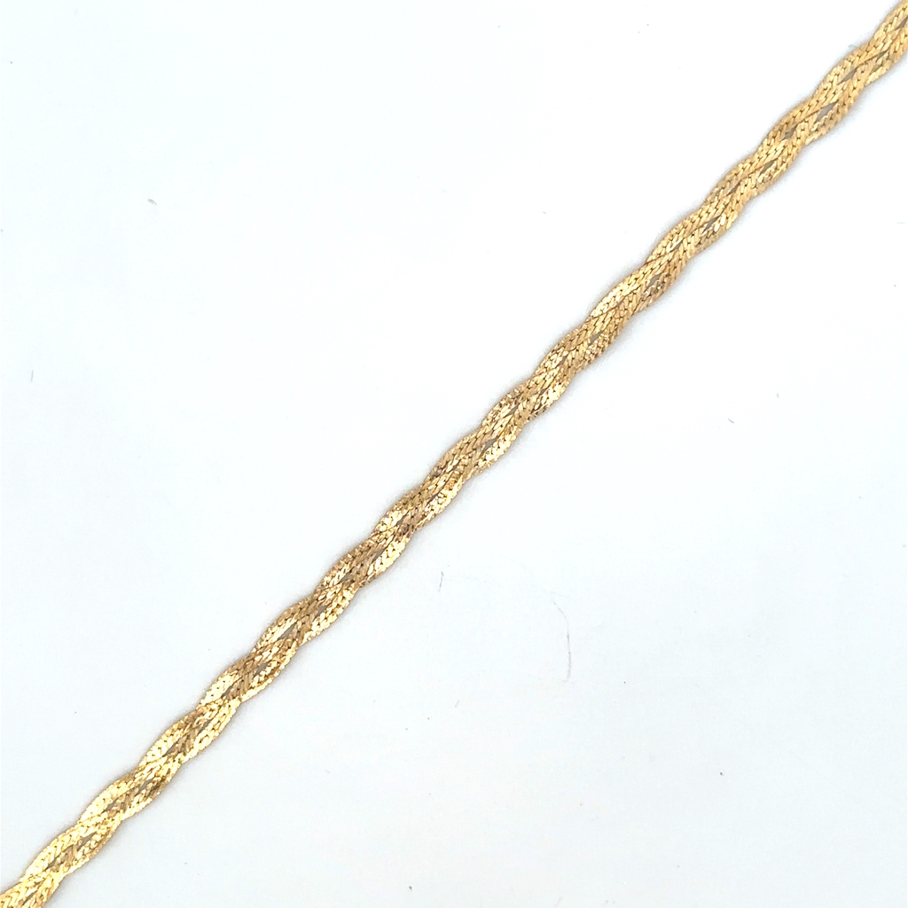Bracelet tressé, or jaune 10 carats - LPR-2936-7.5 - Exclusivités