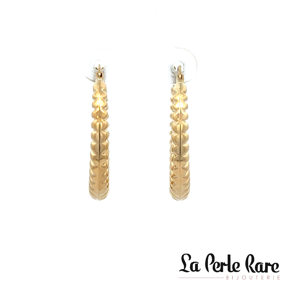 Anneaux texturés, or jaune 10 carats - LPR-2599 - Exclusivités