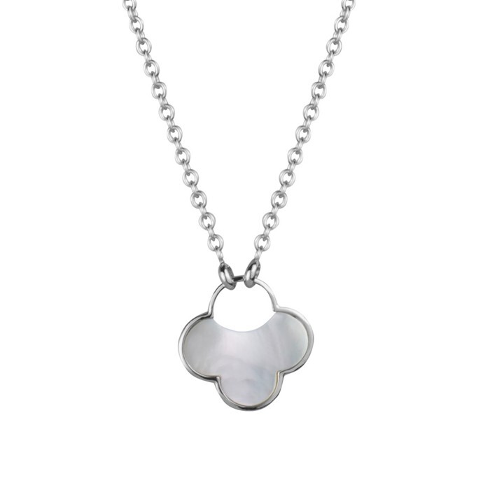 Collier argent, nacre de perle - N3448 - Création Gl