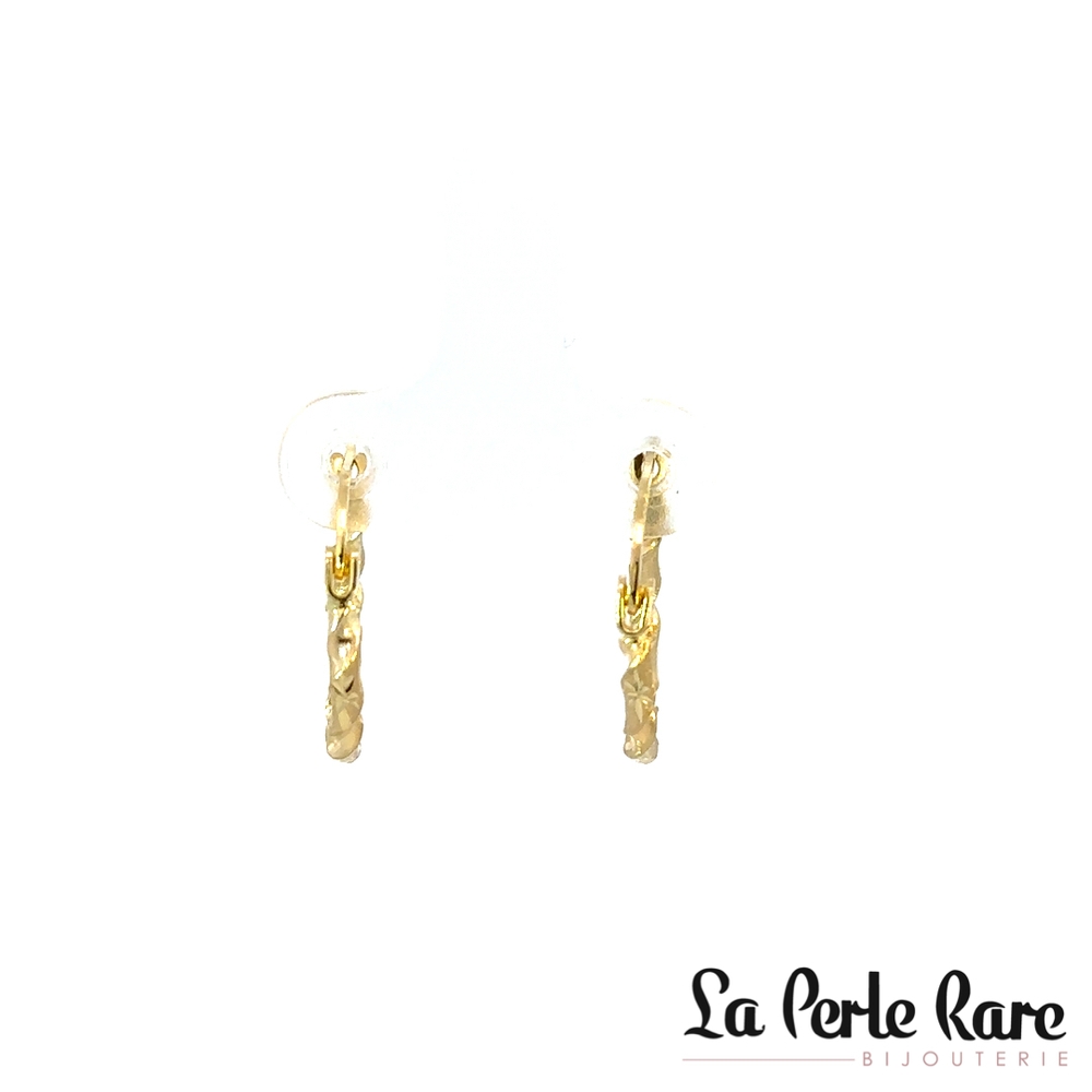 Anneaux torsade, or jaune 10 carats - LPR-2850 - Exclusivités