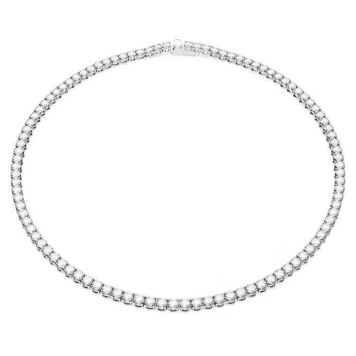 Collier tennis, métal rhodié, cristaux blancs - 5661257 - Swarovski