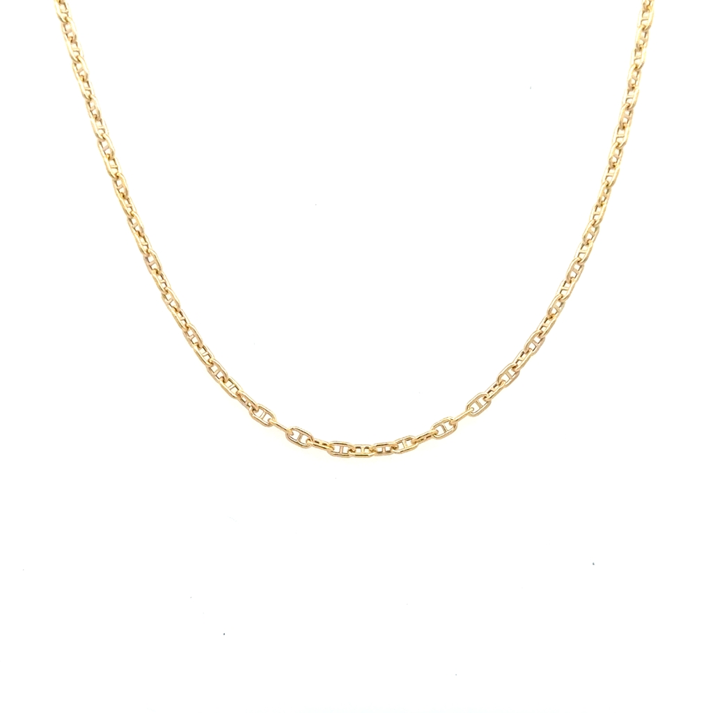 Chaîne à maille marine, or jaune 10 carats
