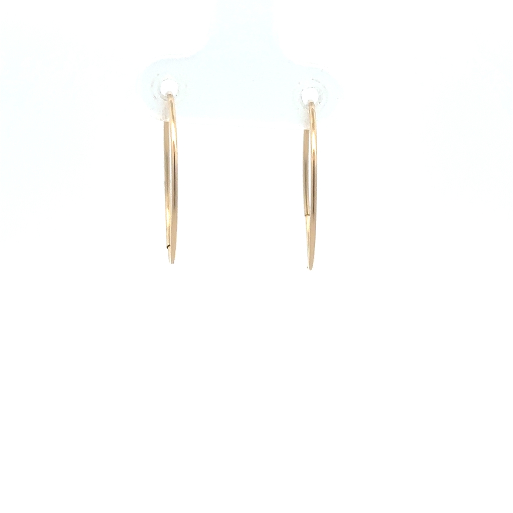 Dormeuses or jaune 10 carats, 21 millimètres - 030-21MM - Exclusivités