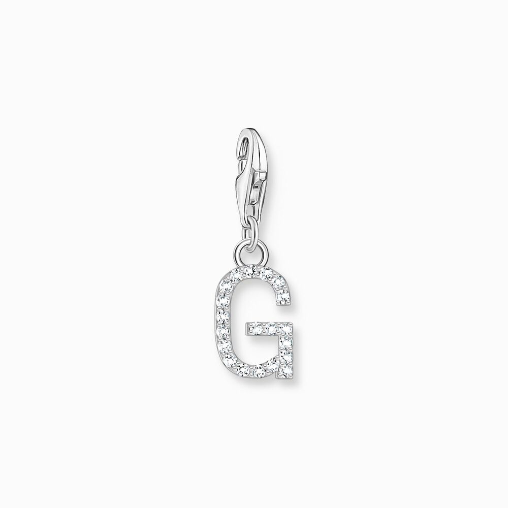 Charm lettre g, argent, zircons - 1939-051-14 - Thomas Sabo