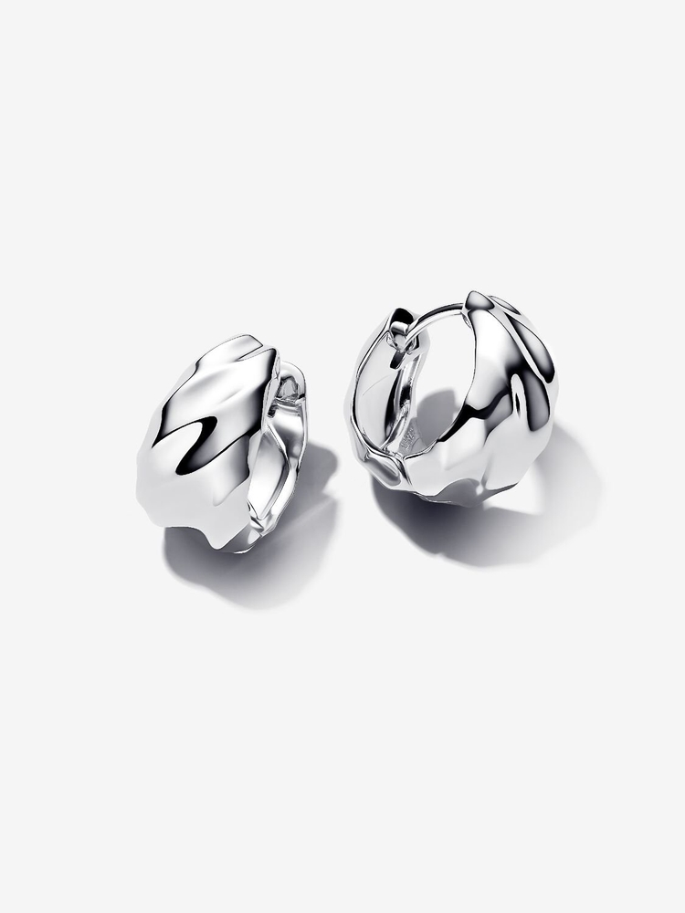 Petits anneaux ondulés, argent - 293874C00 - Pandora