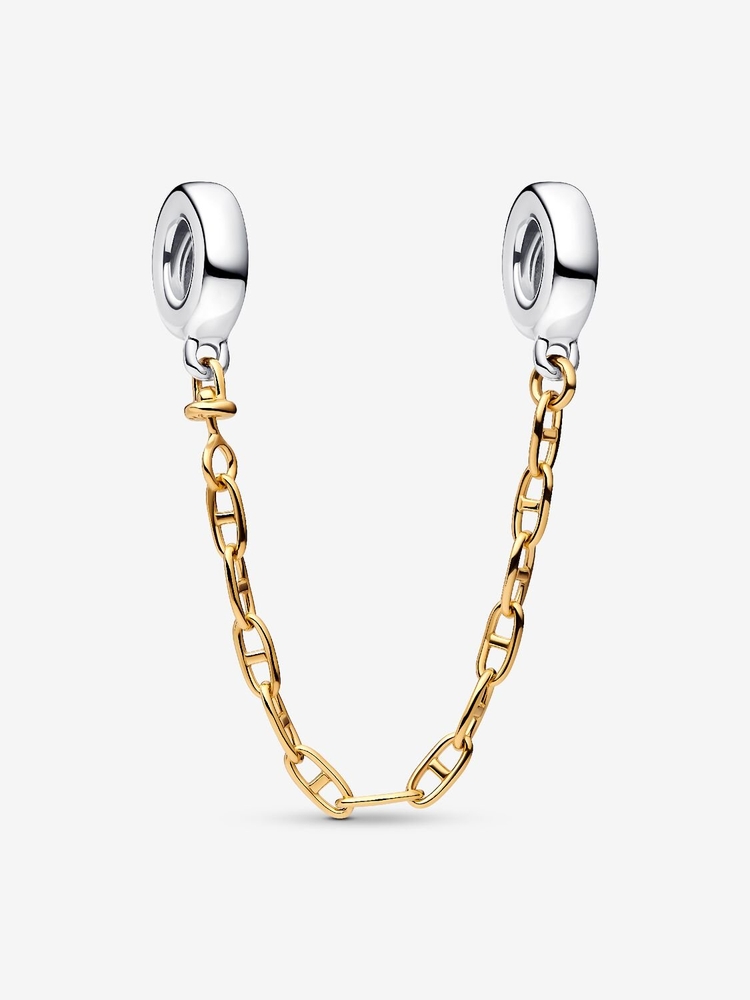 Chaîne de sécurité métal unique plaqué d'or 14 carats, argent - 763904C00-05 - Pandora