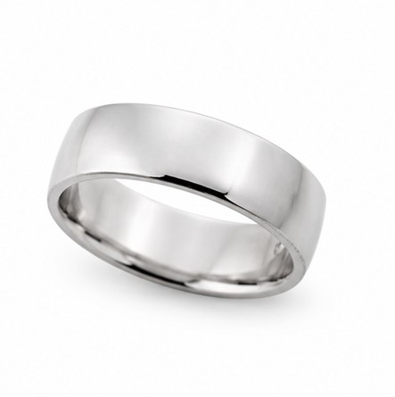 Jonc en or blanc 10 carats