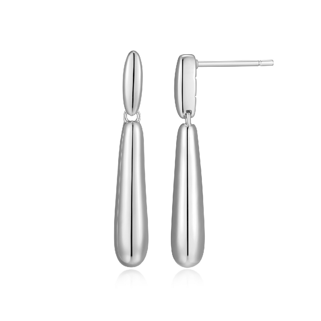 Boucles d'oreilles pendantes argent rhodié - R2LCV3A058 - Elle