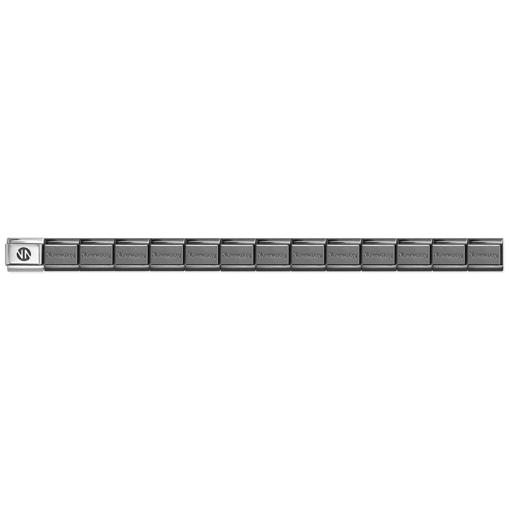 Classic starter bracelet, black stainless steel