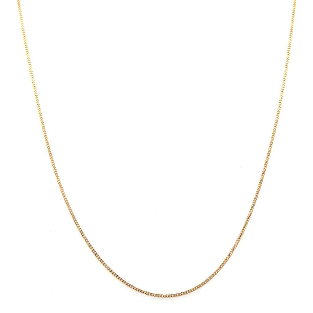 Chaîne gourmette, or jaune 10 carats