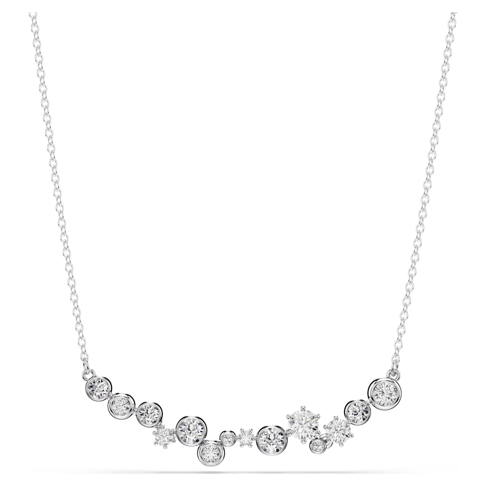 Collier métal rhodié, cristaux blancs - 5722473 - Swarovski