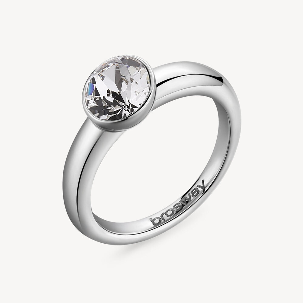 Bague affinité, acier, cristal - BFF172-C - Brosway Italia