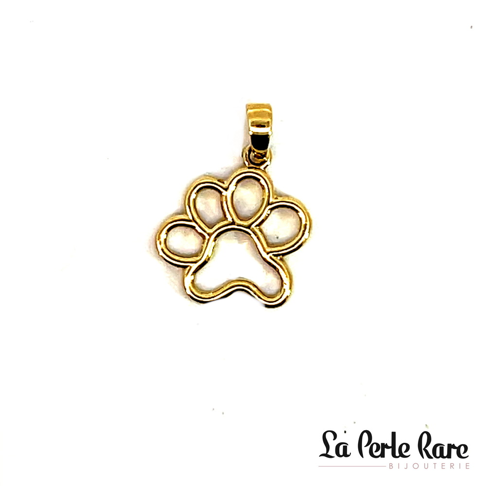 Pendentif patte de chien, or jaune 10 carats - PAZ-879-J - Exclusivités