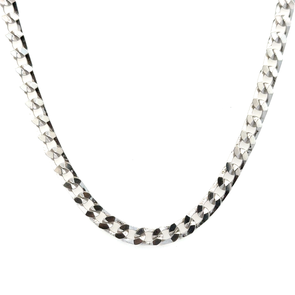 Chaîne gourmette, argent