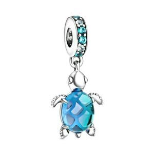 Bille tortue de mer en verre de murano, cristaux multicolores - 798939C01 - Pandora