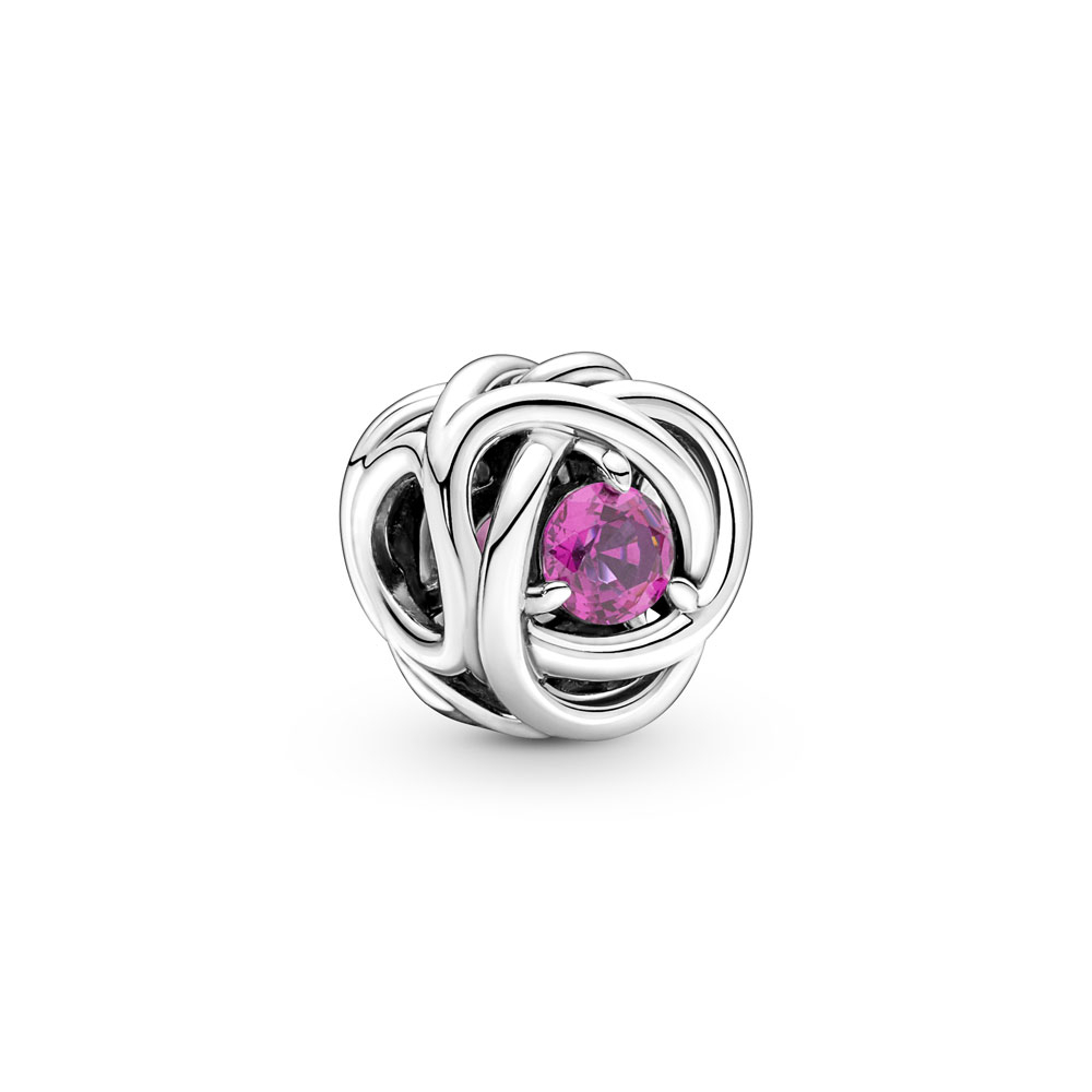 Bille cercle d'éternité rose, argent, cristal rose - 790065C05 - Pandora