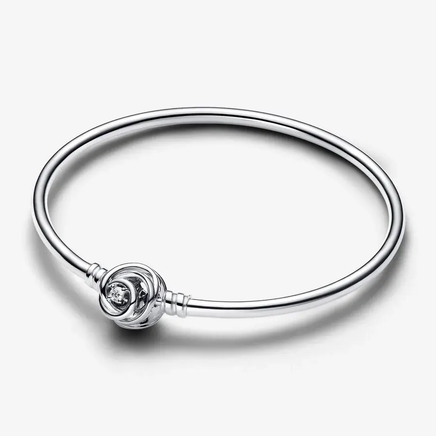 Bracelet rigide, argent, zircons - 593229C01-17 - Pandora