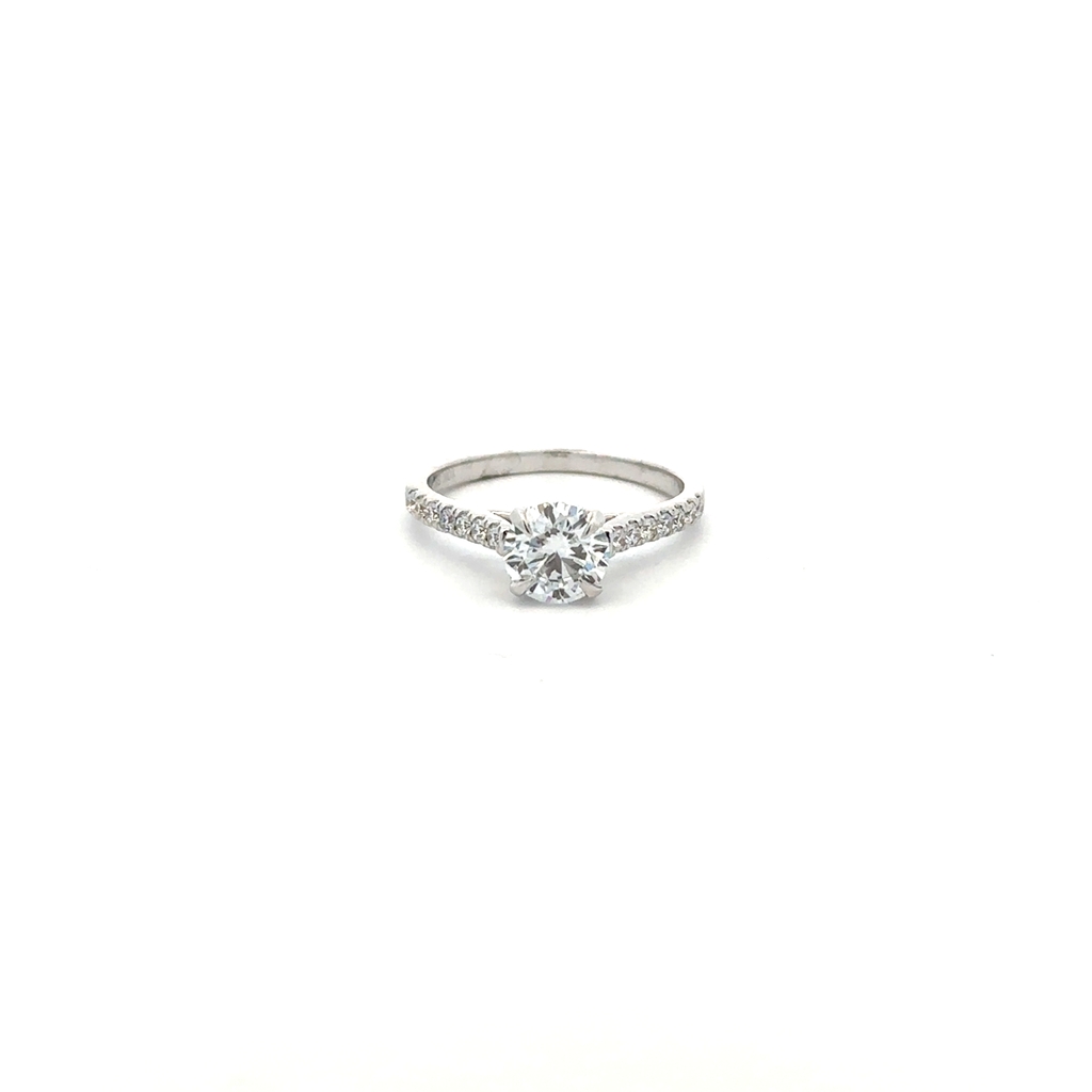 Bague or blanc 10 carats, 125 points de diamant de laboratoire total - LGR43483-125SW - Exclusivités