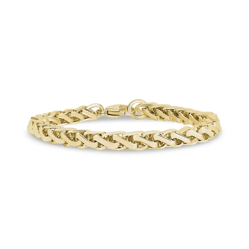 Bracelet acier inoxydable doré - AS-B407G-7.5 - Arz Steel