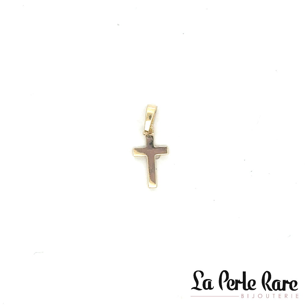 Pendentif croix, or jaune 10 carats - PJY-67-J - Exclusivités