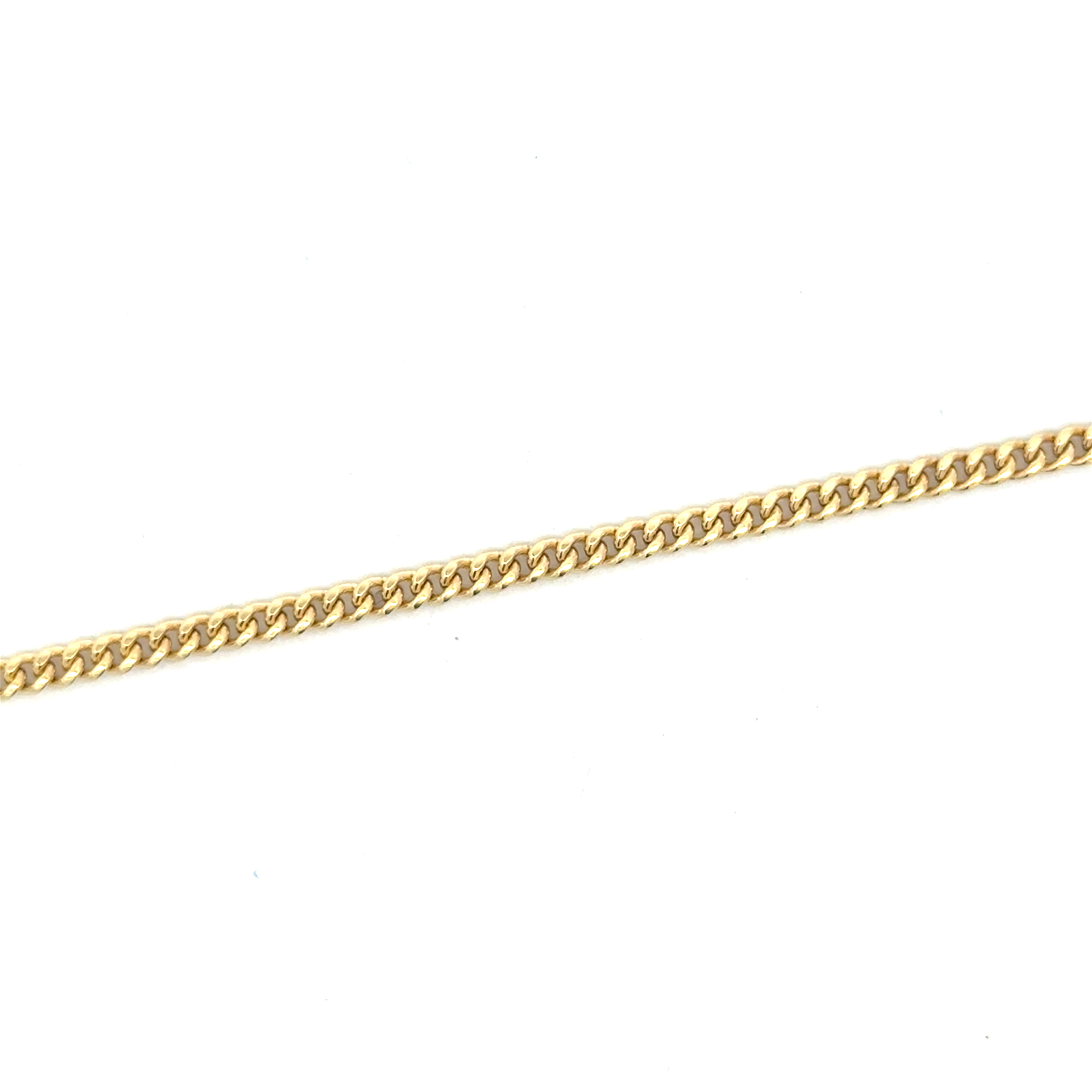 Bracelet gourmette, or jaune 10 carats