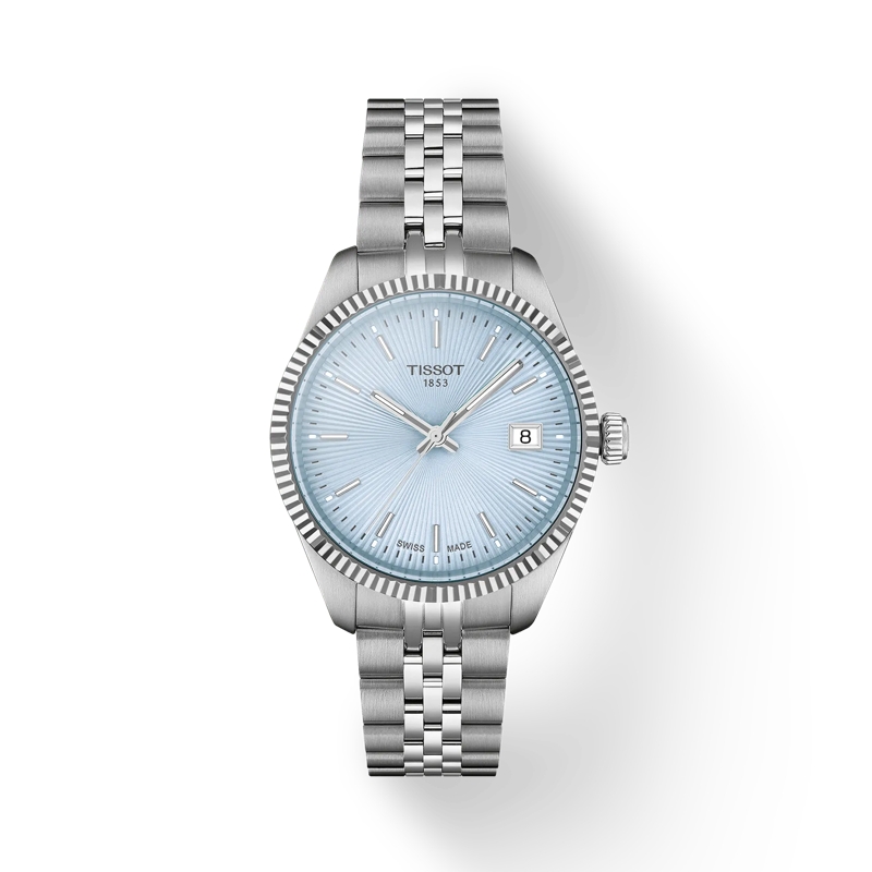 Montre tissot pour femme collection Ballade en 34 mm, cadran bleu clair - t156.210.11.351.00 - Tissot