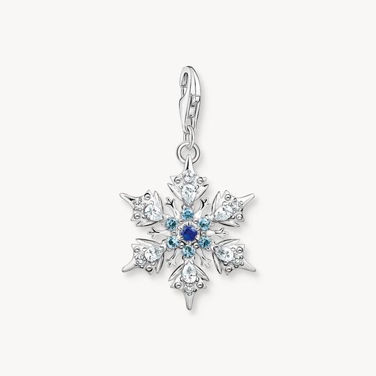 Charm flocon de neige, argent, spinelle synthétique, zircons incolores - 1902-945-7 - Thomas Sabo