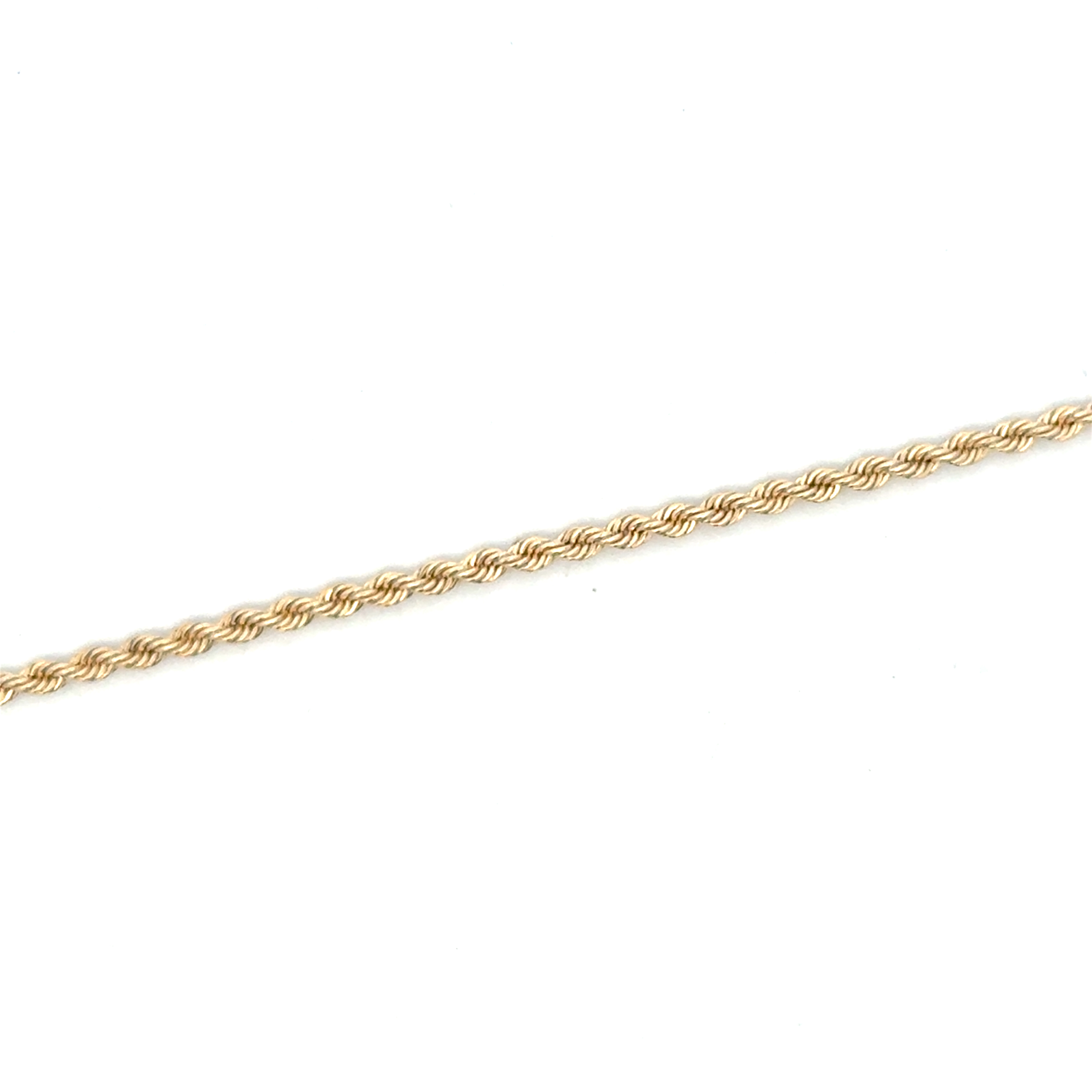 Chaîne de cheville torsade, or jaune 10 carats