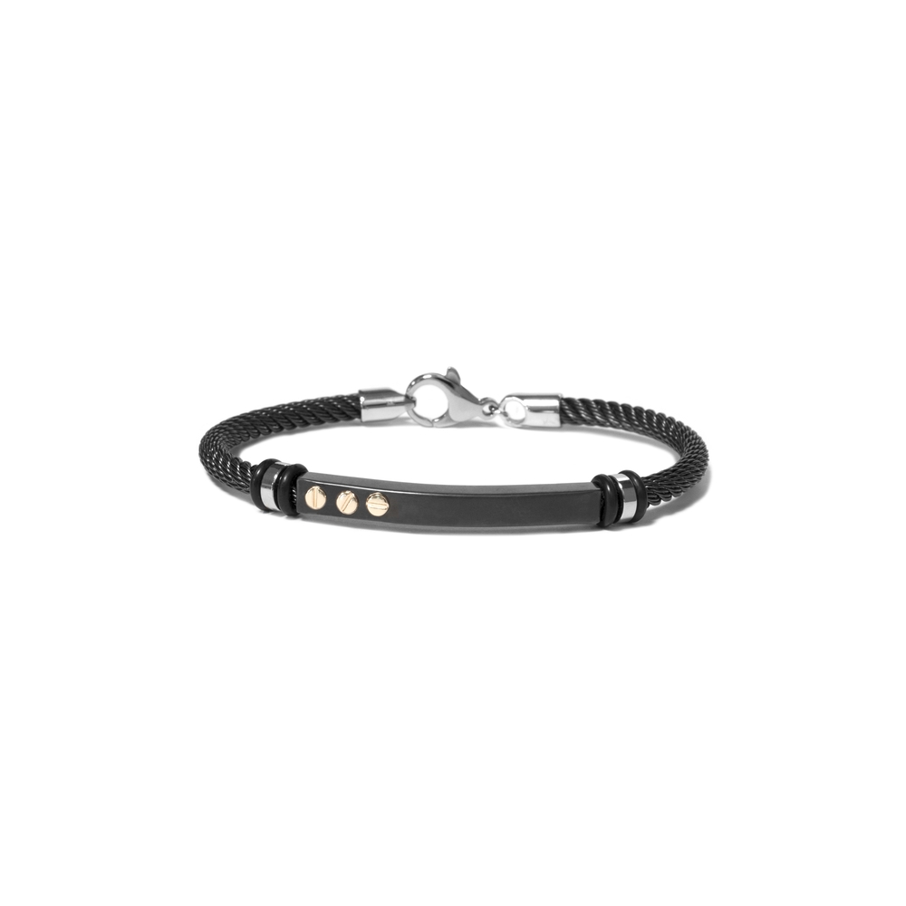 Bracelet acier 3 tons (anthracite/blanc/rose) - T1V0100275 - The Vault