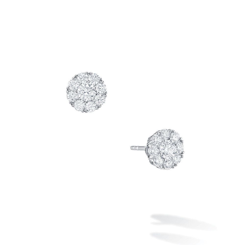 Birks Snowflake stud earrings, white gold, 0.26 ct diamonds - 450018071392 - Birks