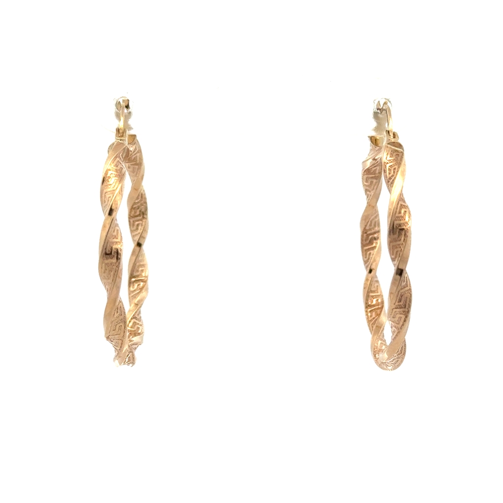 Anneaux de style Versace, or jaune 10 carats