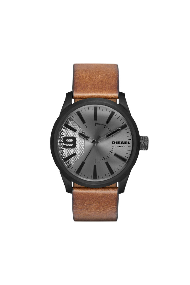 Montre Rasp avec bracelet en cuir brun. - DZ1764 - Diesel