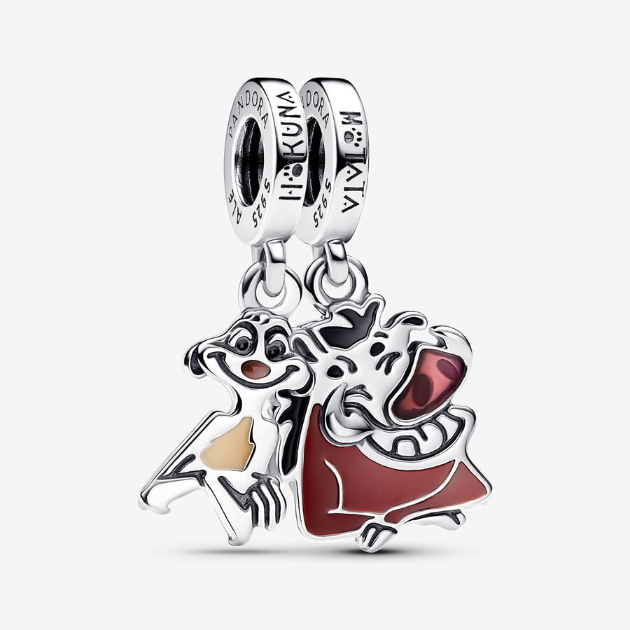 Billes séparablesTimon et Pumba du Roi Lion, argent, émail - 793357C01 - Pandora