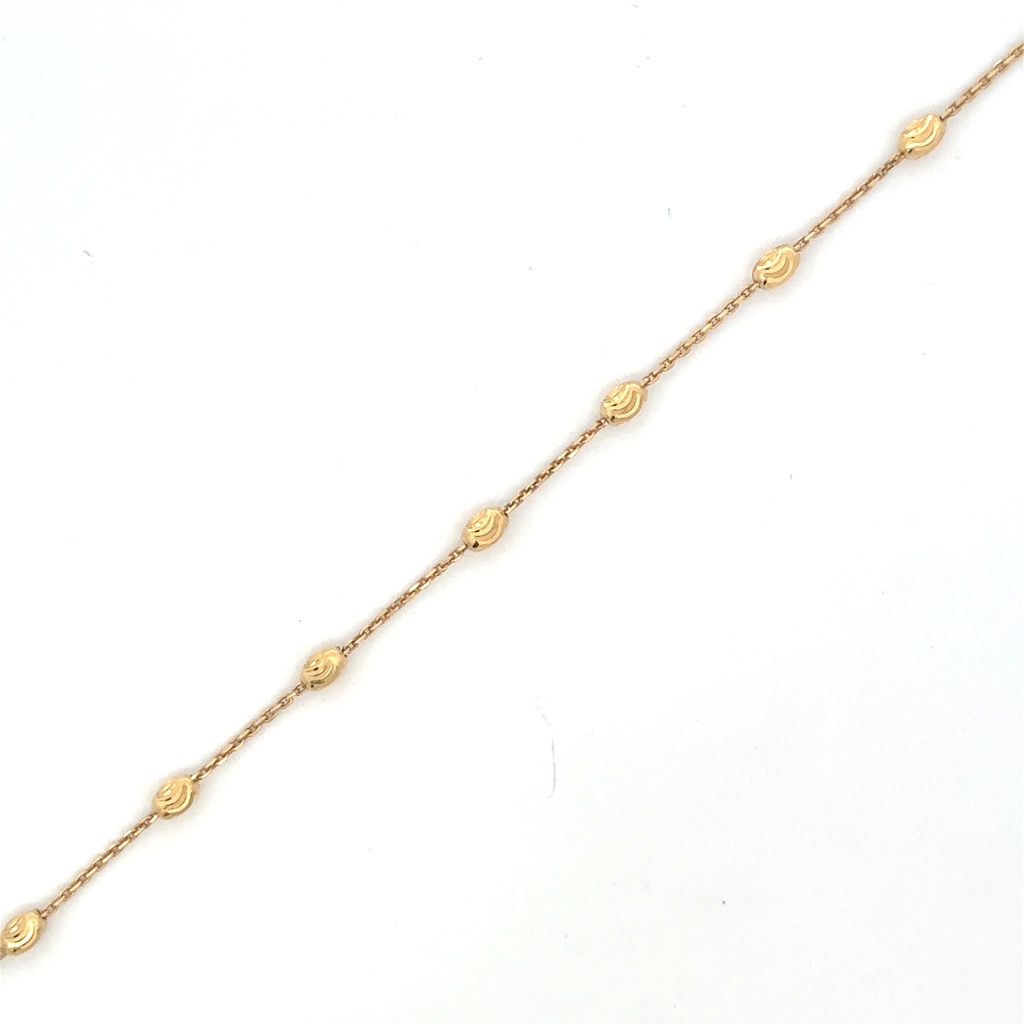 Chaîne de cheville or jaune 10 carats - LPR-2908-10 - Exclusivités