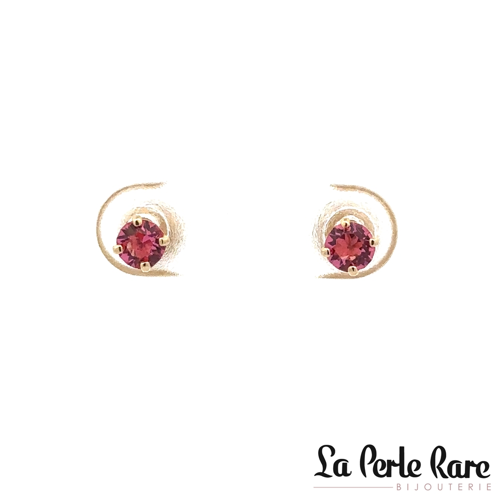 Bo fixes or jaune, zircons roses - 10123-4-OCTOBRE - Exclusivités