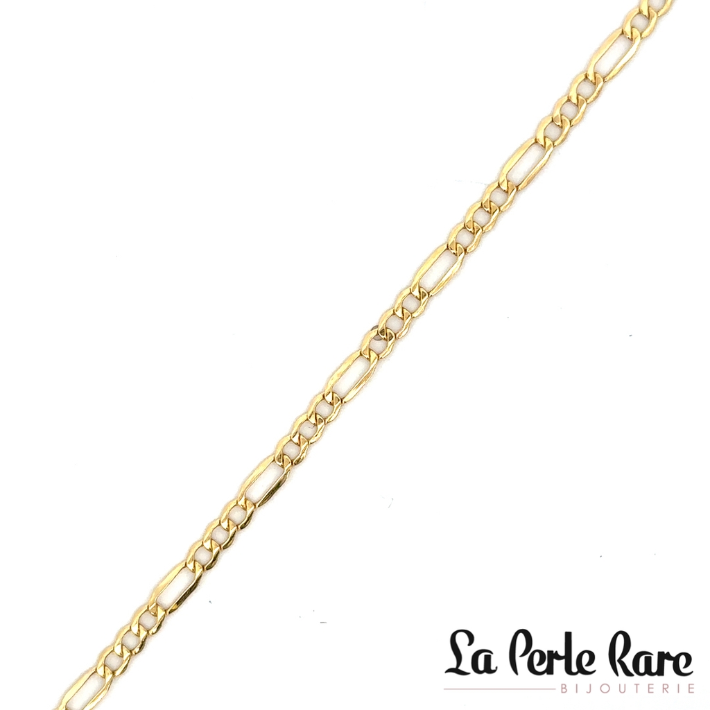 Bracelet figaro, or jaune 10 carats - LPR-2882-7.5 - Exclusivités