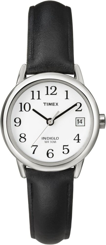 Montre cuir noir, métal, fond blanc - T2H331GP - Timex