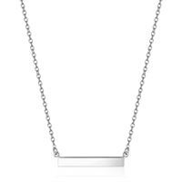Collier argent rhodié