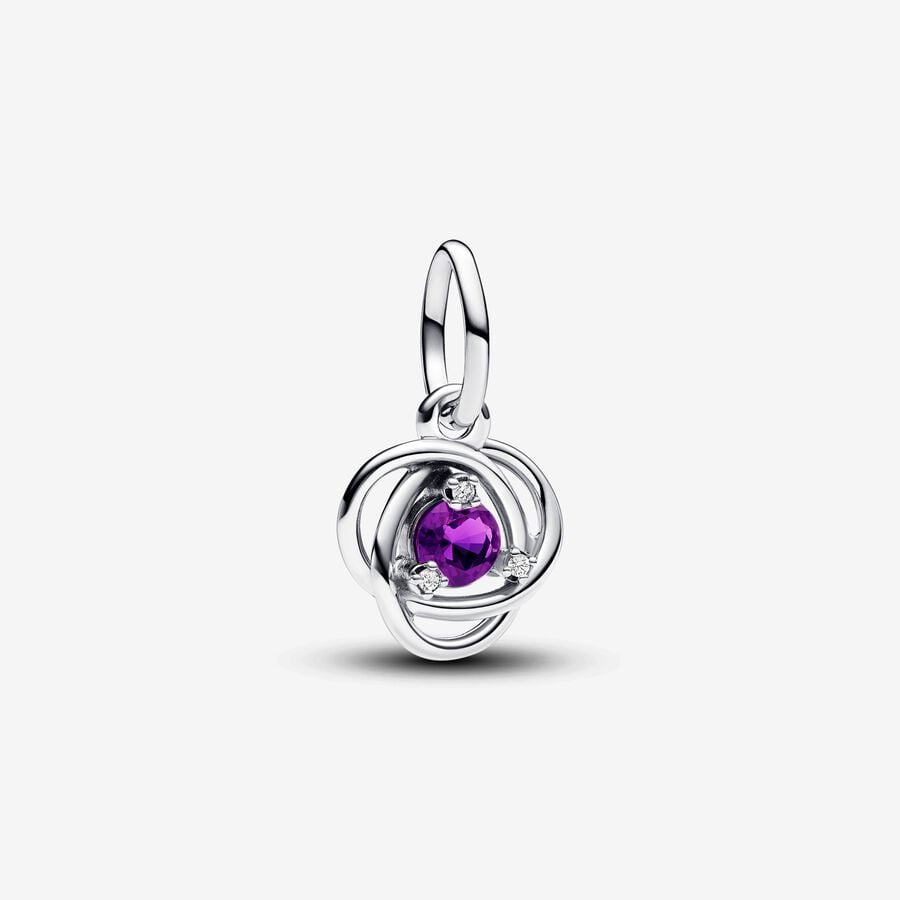 Bille cercle éternel, argent, cristal mauve, zircons - 793125C02 - Pandora