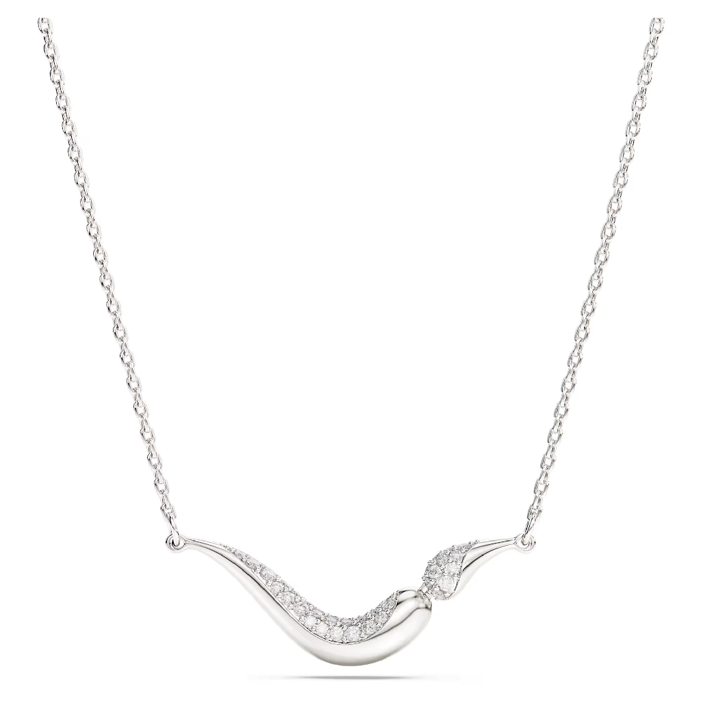 Collier Classica, argent recyclé, cristaux incolores