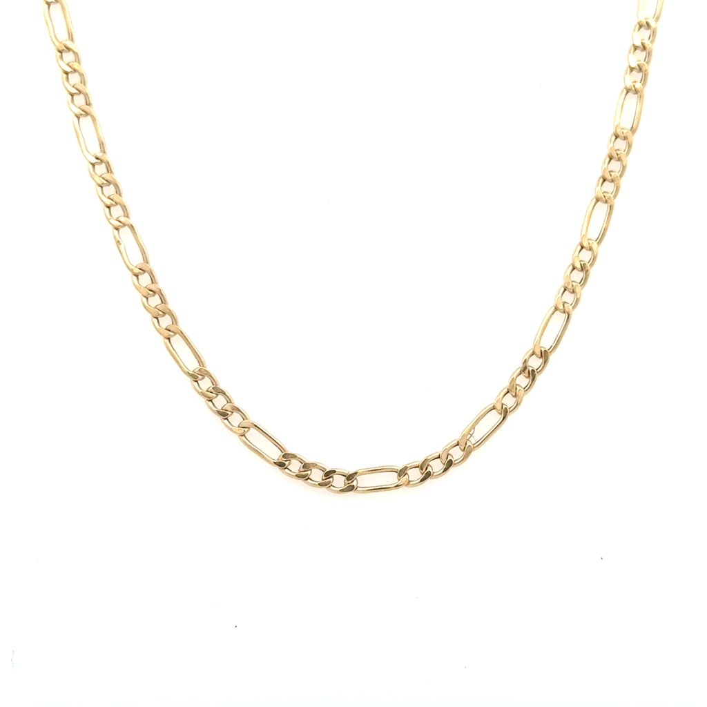 Chaîne figaro, or jaune 10 carats