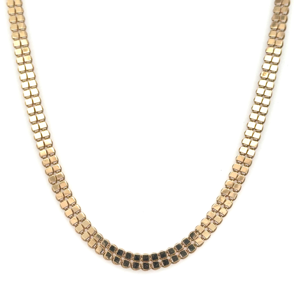 Collier or jaune 10 carats
