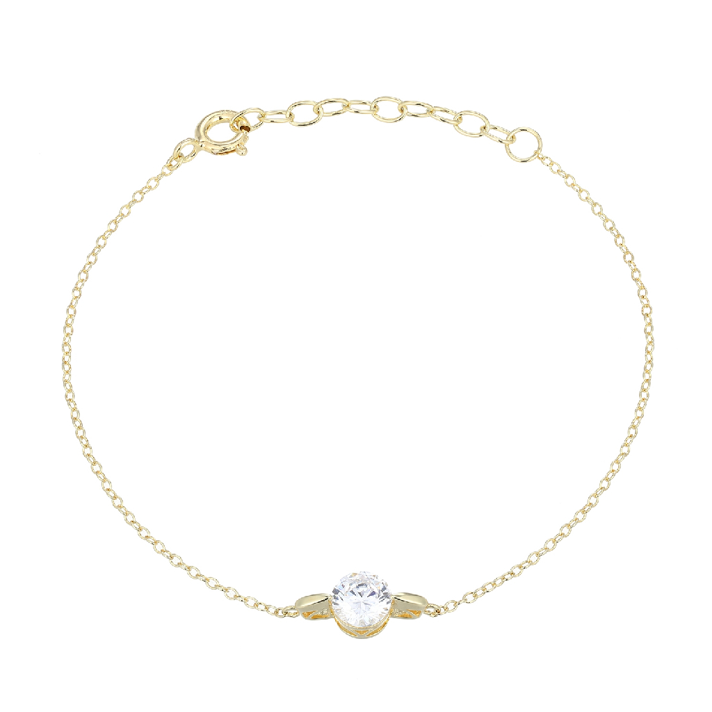 Bracelet argent rhodié, zircon incolore - 31ADK3001Q - Reign By Paj