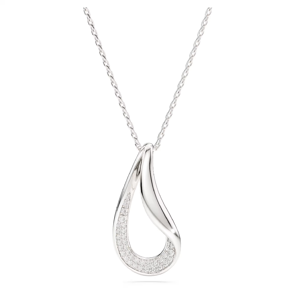 Collier Classica, argent recyclé, cristaux incolores