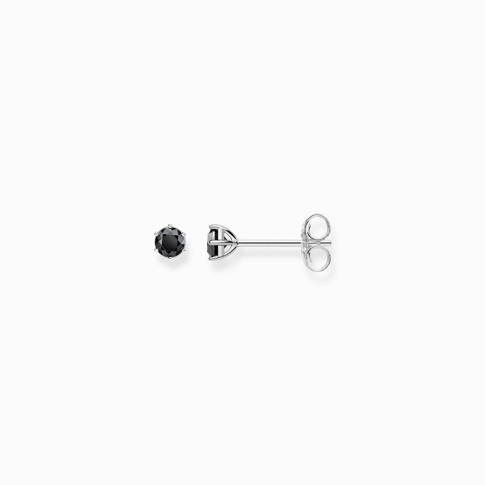 Bo fixes argent, zircons noirs - H1964-051-11 - Thomas Sabo